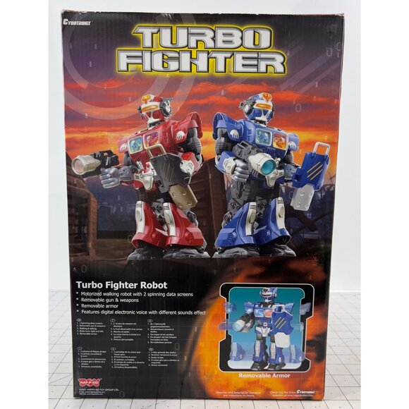 CYBOTRONiX Turbo Fighter Red Attack Robot 15” Mars Autotron New NOS - Picture 4 of 7